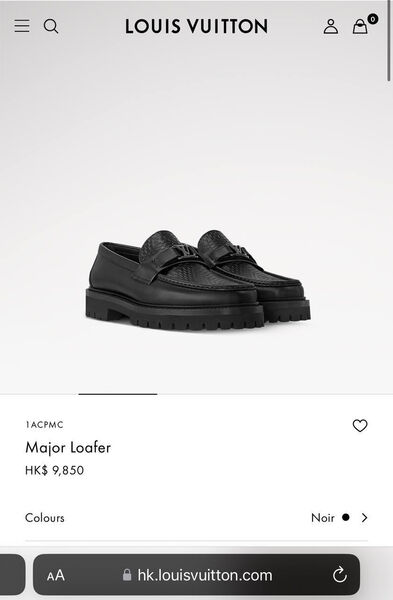 Мужские лоферы Louis Vuitton мужской кожа черный 163611-6