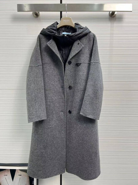 Пальто Prada женский графитовый 129681