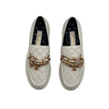 Лоферы Chanel женский кожа белый 39934-2