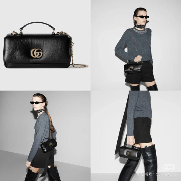 Сумка Gucci женский кожа черный 165828-2