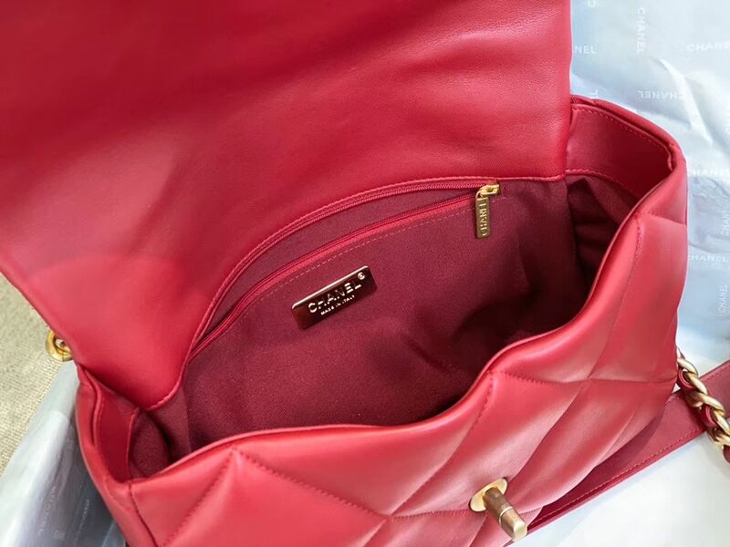 Сумка Chanel (30 см) женский кожа бордовый 73562-7