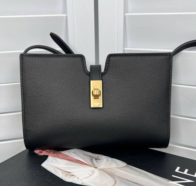 Сумка Celine женский кожа черный 179690