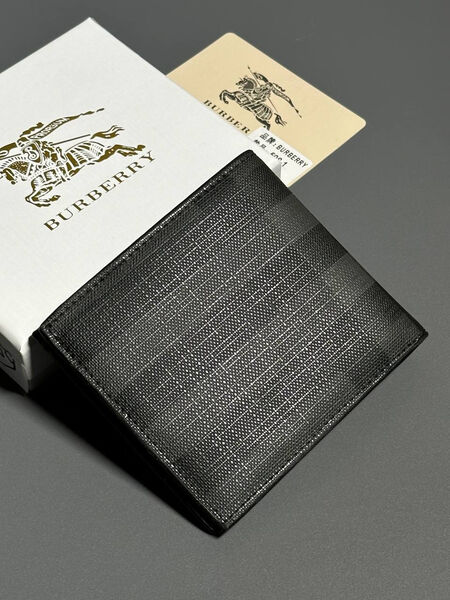Мужской портмоне Burberry мужской кожа черный 154032-2