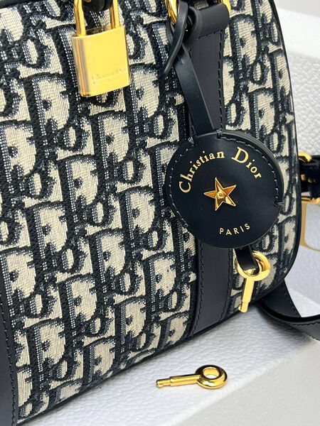 Сумка Christiab Dior женский текстиль черный 153074-4
