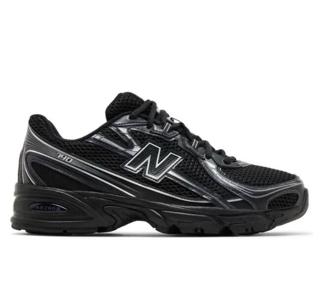 Кроссовки New Balance женский кожа swift черный,серебристый 197274