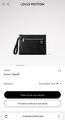 Мужской клатч Louis Vuitton мужской кожа черный 173927-2