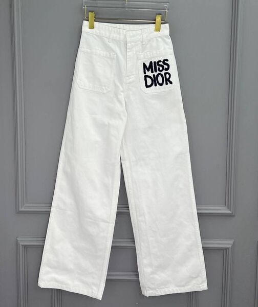 Брюки Christian Dior женский молочный 159159