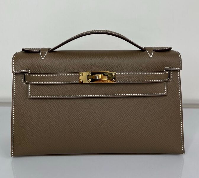 Сумка Hermèskelly 20 Pochette женский кожа 138061