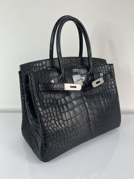 Сумка Hermès Birkin 30 женский кожа черный 140344-3