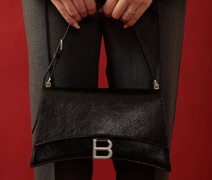 Сумка Balenciaga женский кожа черный 136215
