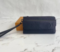 Мужской портмоне Louis Vuitton мужской кожа черный,серебристый 52030