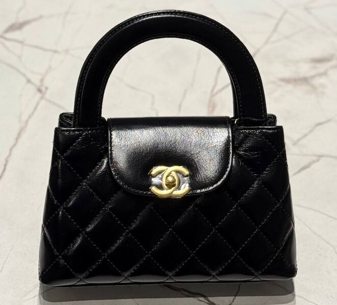 Сумка Chanel женский кожа черный 175197