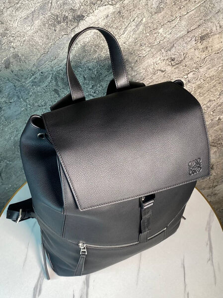 Мужской рюкзак Loewe мужской кожа черный 171767-4