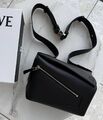 Сумка мессенджер Loewe мужской кожа черный 194533-1