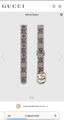 Женский ремень Gucci женский канва графитовый 198111-2