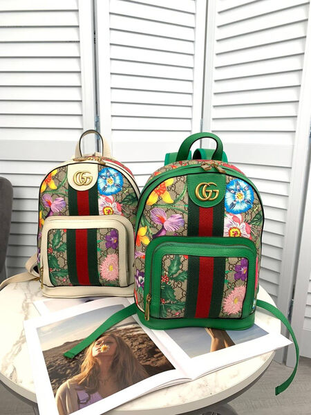 Рюкзак Gucci женский канва бежевый 133570-3