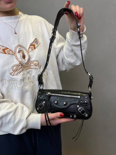 Сумка Balenciaga женский кожа черный 136567-2