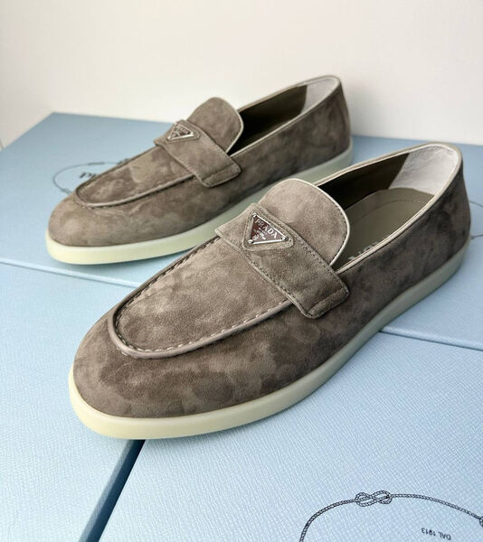 Мужские лоферы Prada мужской замша 185095-2
