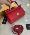 Сумка Dolce & Gabbana женский кожа swift бордовый 161449