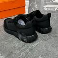 Мужские кроссовки Hermès мужской текстиль черный 152076-4