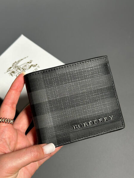 Мужской портмоне Burberry мужской кожа черный 154032-3