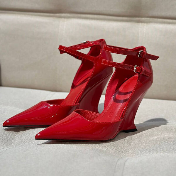 Туфли Ferragamo женский кожа бордовый 136787-5