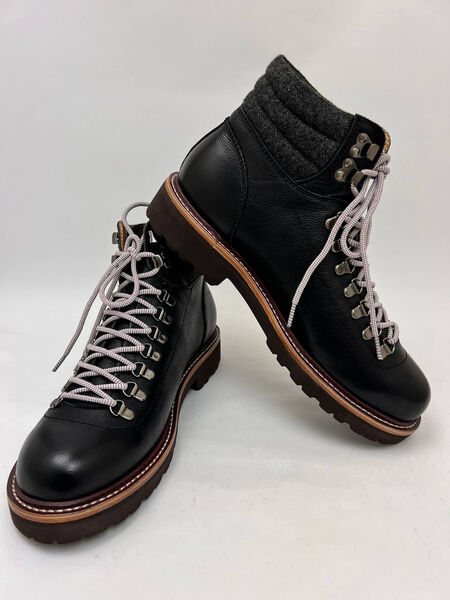 Мужские ботинки Brunello Cucinelli мужской кожа черный 169116-8