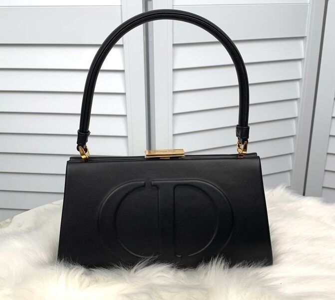 Сумка Christian Dior женский кожа черный 129765