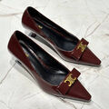 Туфли Celine женский кожа бордовый 146949-4