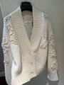 Кардиган Ermanno Scervino женский вязаная ткань белый 133583-1