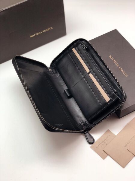 Клатч Bottega Veneta мужской кожа черный 26000-3