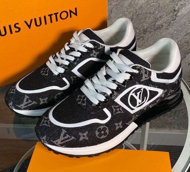 Мужские кроссовки Louis Vuitton мужской текстиль черный 166711