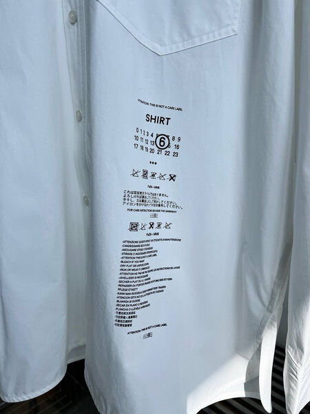 Мужская рубашка Maison Margiela мужской белый 194478-5