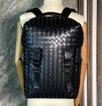 Мужской рюкзак Bottega Veneta мужской кожа черный 167099-1