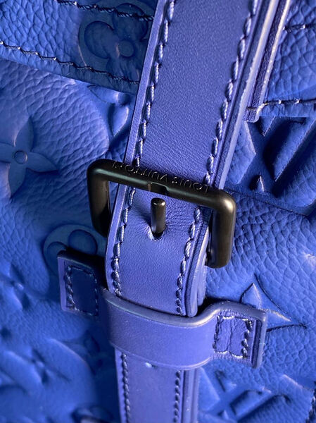 Мужской рюкзак Louis Vuitton мужской кожа синий 145925-3