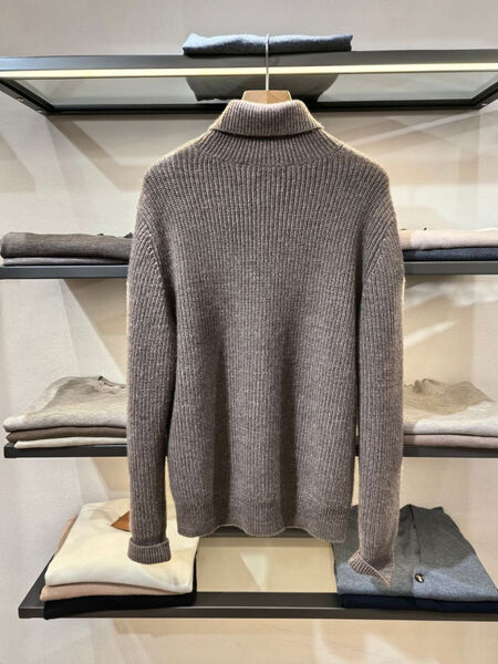 Мужской свитер Loro Piana мужской вязаная ткань графитовый 172019-5