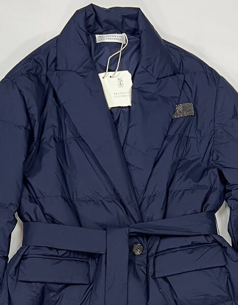 Пальто Brunello Cucinelli женский синий 163078-2