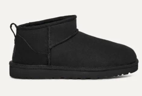 Мужские угги Ugg Mens Classic Ultra Mini Black мужской замша черный 169792