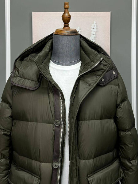 Мужской пуховик Tom Ford мужской болотный 167307-9