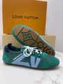Кроссовки Louis Vuitton женский кожа бирюзовый 189580-2