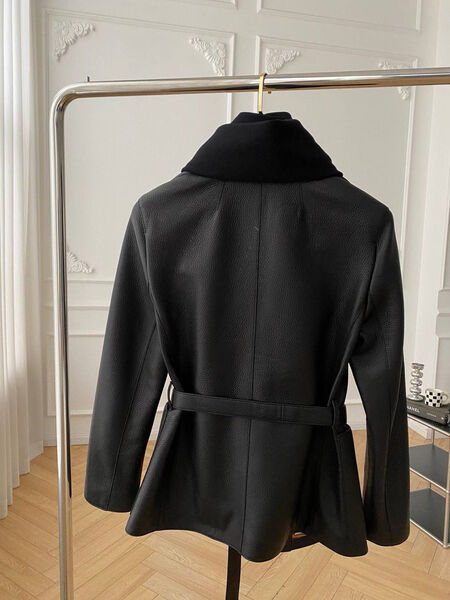 Куртка Hermès женский кожа черный 160184-9