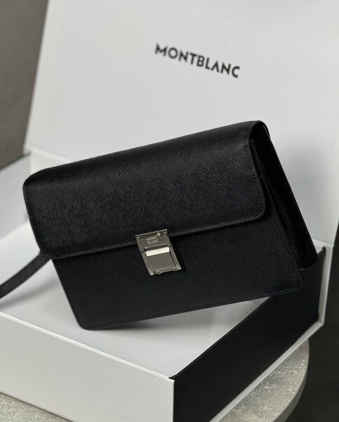 Мужской клатч Montblanc мужской кожа черный 195471-4