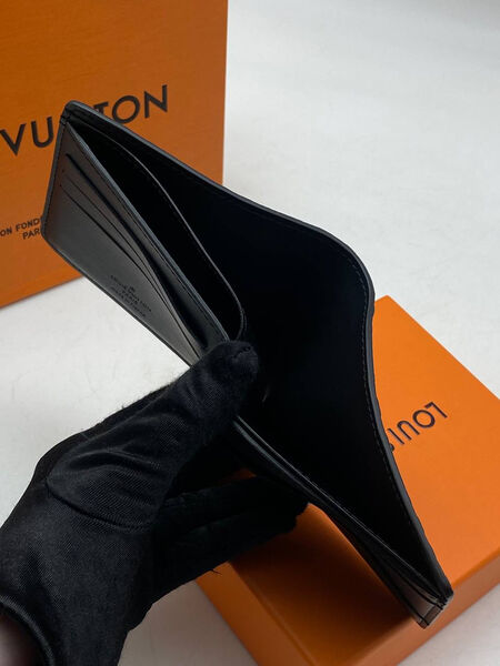 Мужской портмоне Louis Vuitton мужской кожа черный 174419-5