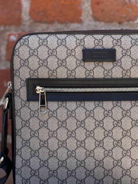 Мужской мессенджер Gucci мужской канва бежевый 51923-4