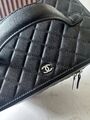 Косметичка Chanel женский кожа черный 154954-2