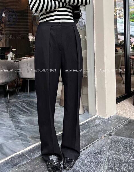 Брюки Acne Studio женский черный 127366
