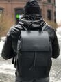 Рюкзак Loewe мужской кожа черный 65122-3