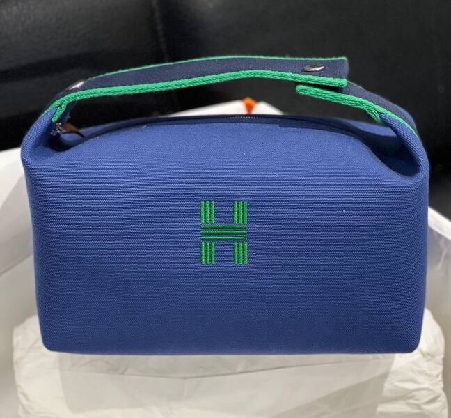 Косметичка Hermès женский текстиль синий 106234