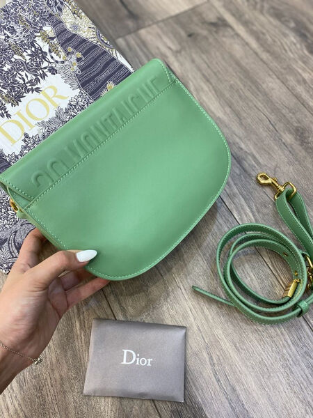 Сумка Christian Dior Bobby женский кожа болотный 97046-2