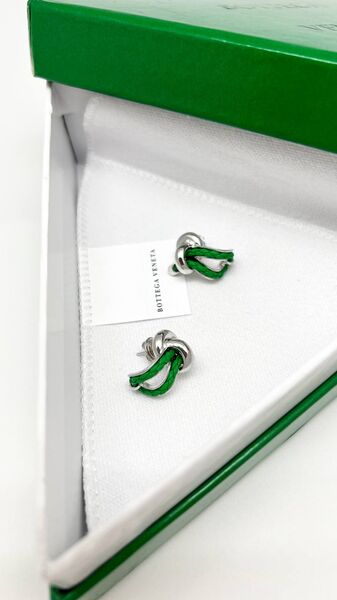 Серьги Bottega Veneta болотный 176117-3